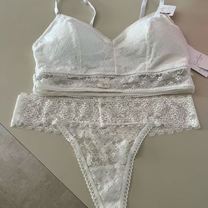Bridal Bralette and Thong Set